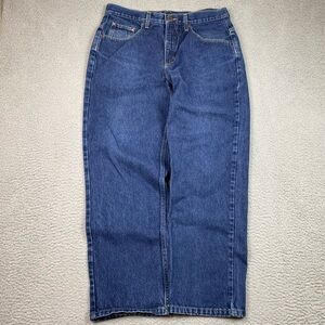VTG Anchor Blue Jeans Men's Size 34 x 30 Loose Fit Y2K Blue Denim Baggy Skate